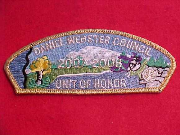 DANIEL WEBSTER C. SA-22.1, 2007-2008, UNIT OF HONOR