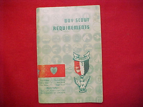BOY SCOUT REQUIREMENTS, Sep-61