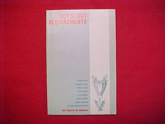 BOY SCOUT REQUIREMENTS, Sep-70