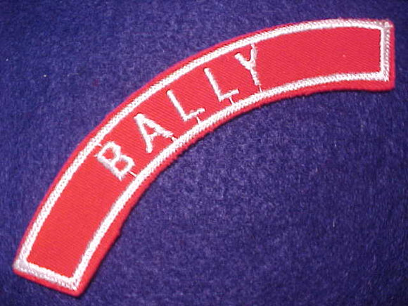 BALLY RED/WHITE CITY STRIP, MINT