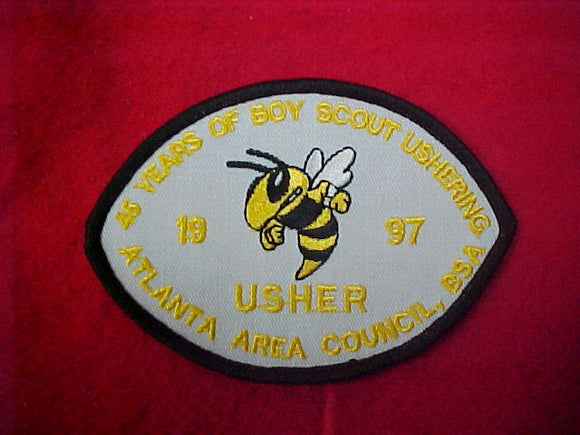 1997 Atlanta area council / Georgia Tech Football Boy Scout Ushers Patch