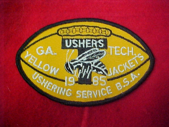 1985 Georgia Tech Football Boy Scout Ushers Patch