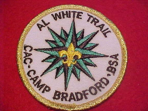 AL WHITE TRAIL PATCH, CAMP BRADFORD, CAC, GMY BDR.