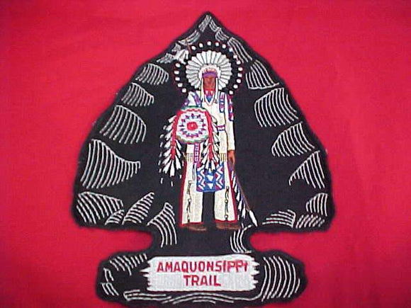 AMAQUONSIPPI TRAIL  JACKET PATCH.  8x10.5