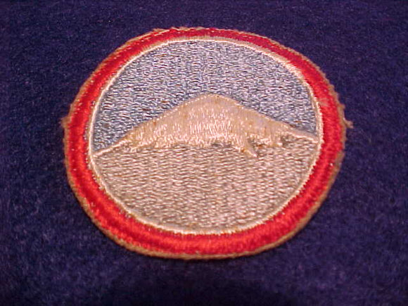1971 WJ AWARD PATCH, HIKE ISSUED 1/SCOUT WHO COMPLETED HIKE TO TOP OF MT. FUJI BEFORE TYPHOON OLIVE CAUSED CANCELLATION OF ALL WJ HIKES