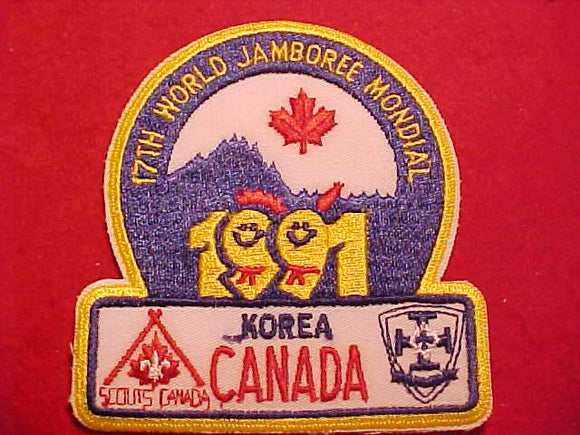 1991 WJ PATCH, CANADA CONTIGENT