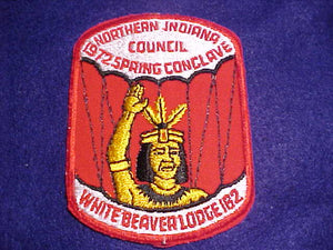 182 eX1972-1 WHITE BEAVER, 1972 SPRING CONCLAVE, NORTHERN INDIANA