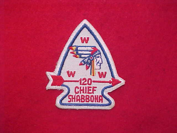 120 A1 CHIEF SHABBONA, NAME CHANGED 1963
