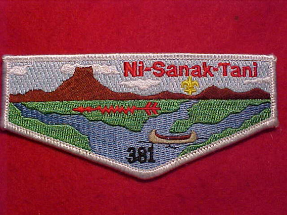 381 S14 NI-SANAK-TANI, WHITE BDR.