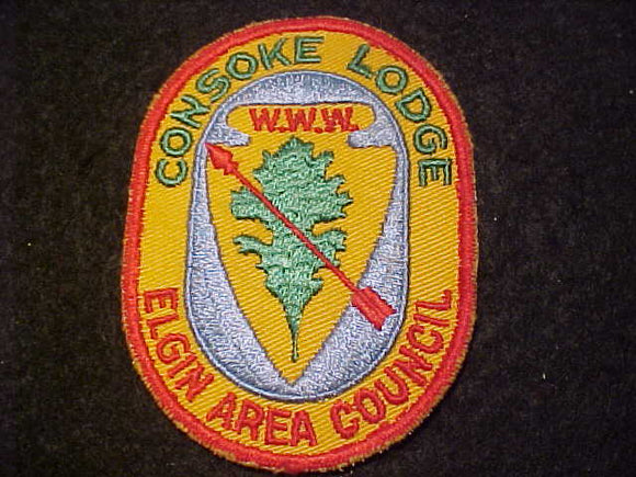 279 X2 CONSOKE PATCH, MERGED 1971, ELGIN AREA COUNCIL