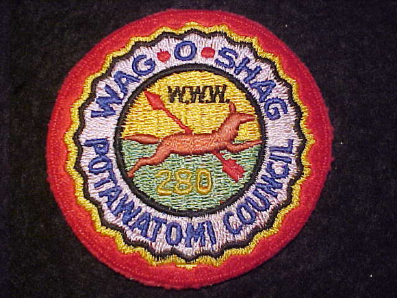 280 R1 WAG-O-SHAG PATCH, POTAWATOMI COUNCIL