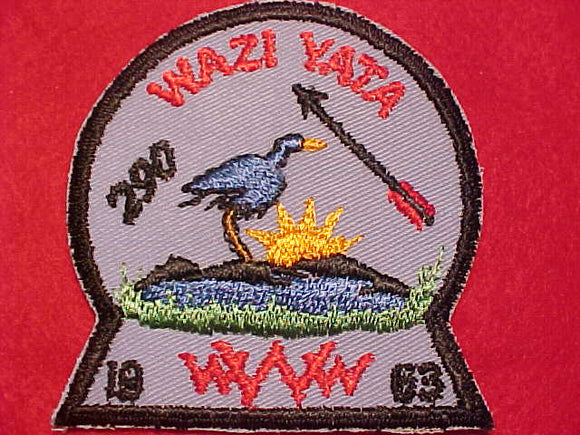 290 X2.7 WAZI YATA PATCH, MERGED 1974, 1963 ODD SHAPE