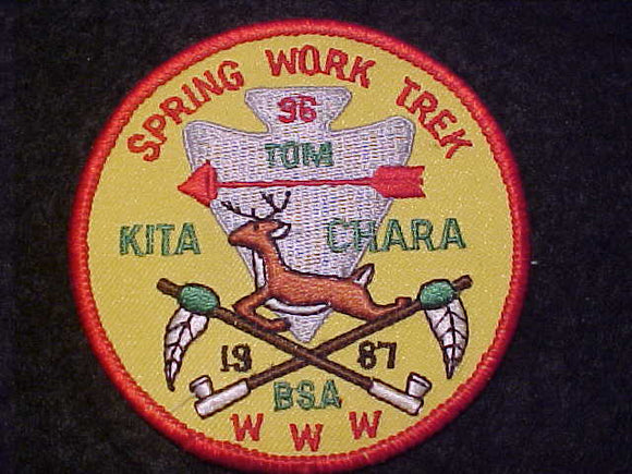 96 ER1987-1 TOM KITA CHARA FLAP, 1987 SPRING WORK TREK