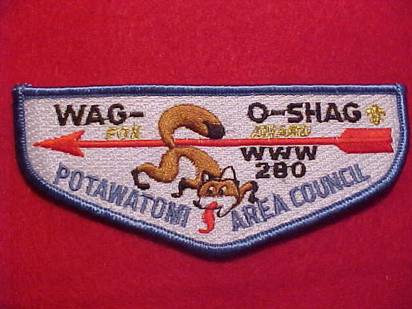 280 S11 WAG-O-SHAG, FOX AWARD, POTAWATOMI AREA COUNCIL