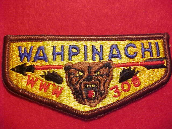 308 S3C WAHPINACHI FLAP, MERGED 1973