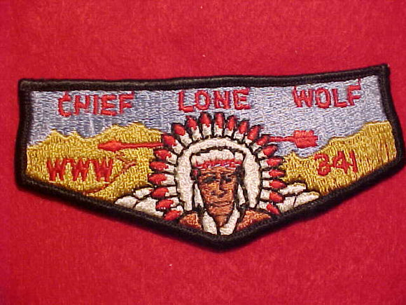 341 S1C CHIEF LONE WOLF FLAP, MERGED 1987