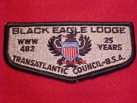 482 S3 BLACK EAGLE FLAP, 25 YEARS, TRANSATLANTIC COUNCIL