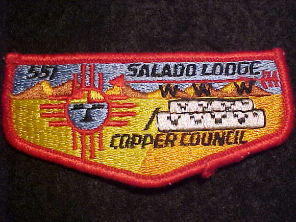 551 S2B SALADO FLAP, MERGED 1977, COPPER COUNCIL, SLIGHT USE