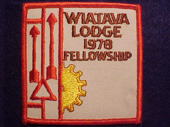 13 EX1978-1 WIATAVA, 1978 LODGE FELLOWSHIP