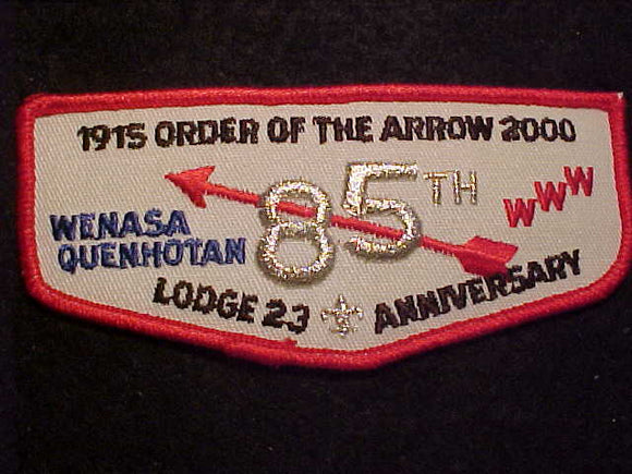 23 F2 WENASA QUENHOTAN, 2000, 85TH ANNIV.