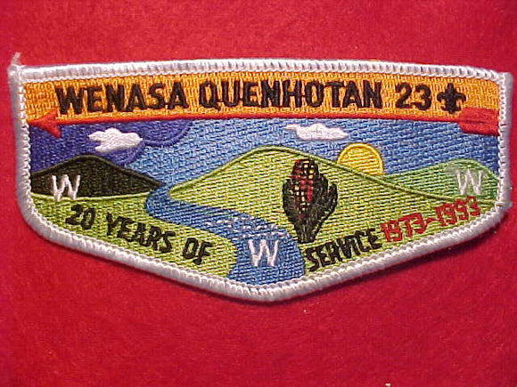 23 S16 WENASA QUENHOTAN, 1993, 20 YEARS