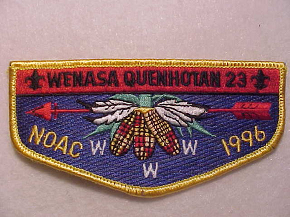 23 S18 WENASA QUENHOTAN, NOAC 1996, YELLOW BDR.