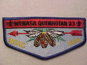 23 S19 WENASA QUENHOTAN, NOAC 1996, BLUE BDR.