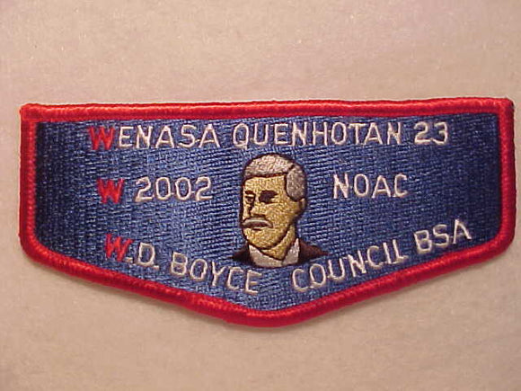 23 S36 WENASA QUENHOTAN, NOAC 2002, W. D. BOYCE COUNCIL
