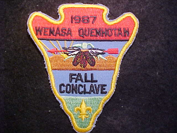 23 EA1987-2 WENASA QUENHOTAN, 1987 FALL CONCLVAE