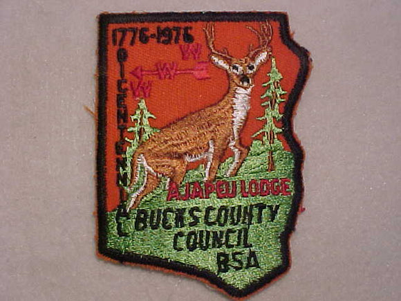 33 X8 AJAPEU, 1776-1976, BUCKS COUNTY COUNCIL