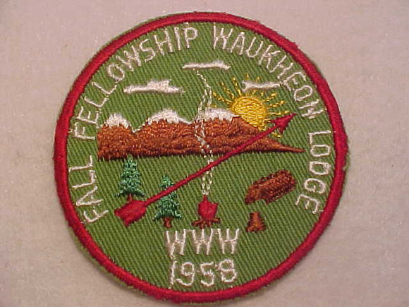 55 ER1958 WAUKHEON, 1958 FALL FELLOWSHIP