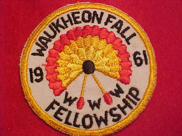 55 ER1961-3 WAUKHEON, 1961 FALL FELLOWSHIP