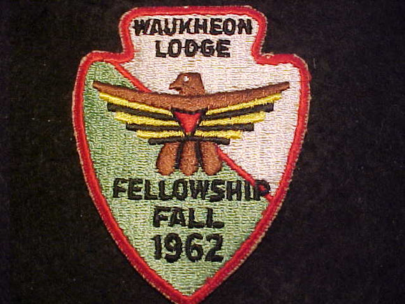 55 EA1962-3 WAUKHEON, FELLOWSHIP FALL 1962
