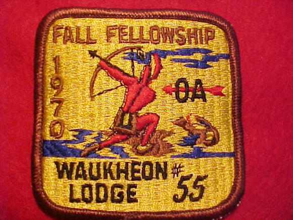 55 EX1970-3 WAUKHEON, 1970 FALL FELLOWSHIP