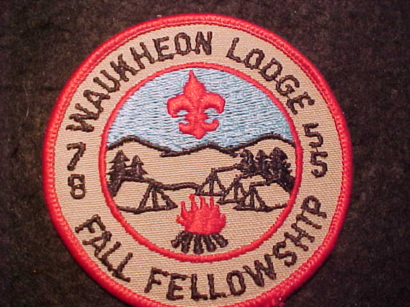 55 ER1978-3 WAUKHEON, 1978 FALL FELLOWSHIP