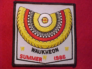 55 EX1986-1 WAUKHEON, SUMMER 1986