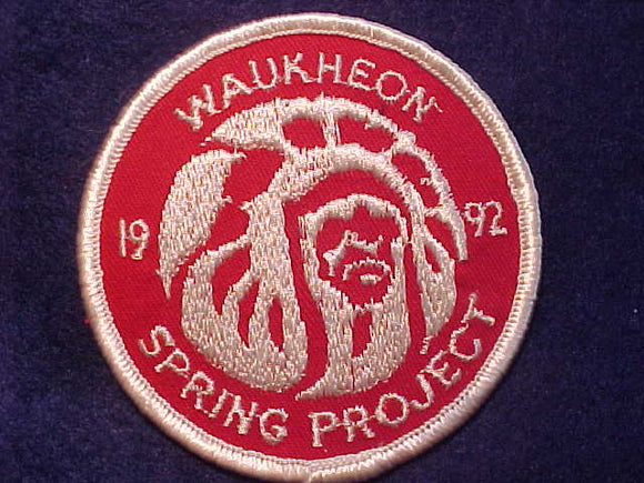 55 ER1992-1 WAUKHEON, 1992 SPRING PROJECT