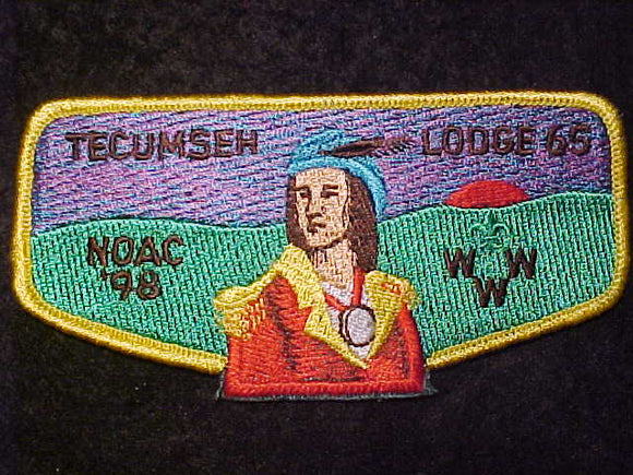 65 S9 TECUMSEH, NOAC 1998, YELLOW BDR.