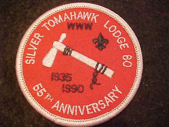 80 R6 SILVER TOMAHAWK, 1935-1990, 65TH ANNIV.