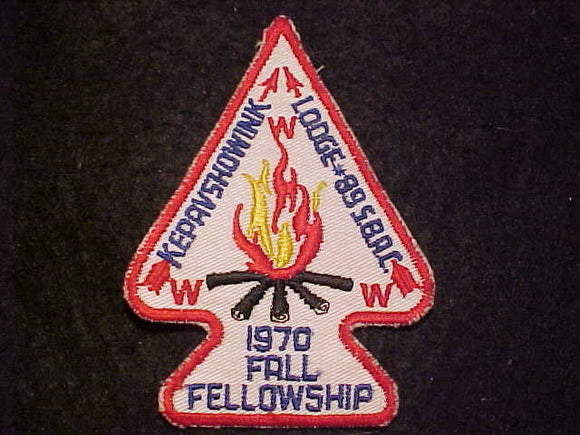 89 EA1970 KEPAYSHOWINK, 1970 FALL FELLOWSHIP, S.B.A.C.