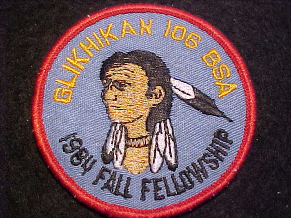 106 ER1984-3 GLIKHIKAN, 1984 FALL FELLOWSHIP