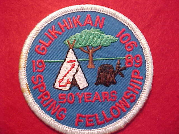 106 ER1989- GLIKHIKAN, 1989 SPRING FELLOWSHIP, 50 YEARS