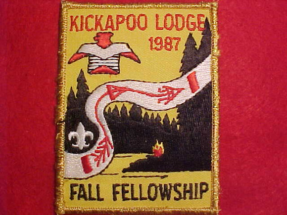 128 EX1987-3 KICKAPOO, 1987 FALL FELLOWSHIP