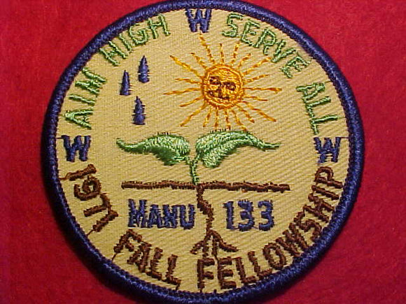 133 ER1971-2 MA-NU, 1971 FALL FELLOWSHIP