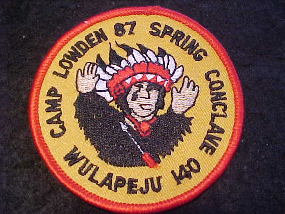 140 ER1987 WULAPEJU, 87 SPRING CONCLAVE, CAMP LOWDEN