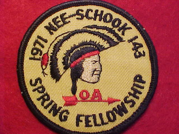 143 ER1971 NEE-SCHOOCK, 1971 SPRING FELLOWSHIP