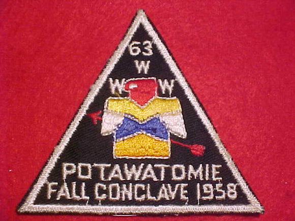 63 EX1958-2 POTAWATOMIE, 1958 FALL CONCLAVE