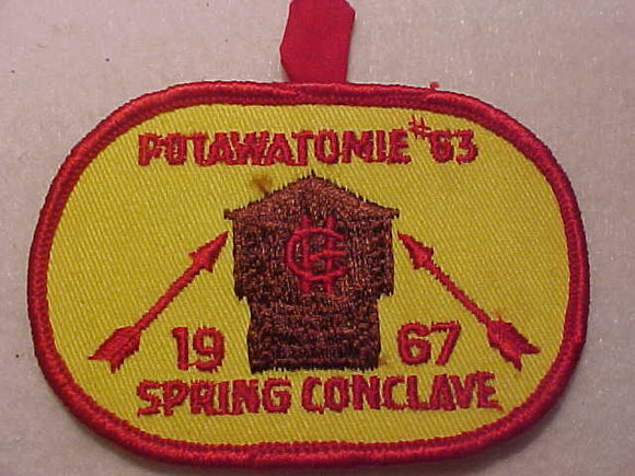 63 EX1967-1 POTAWATOMIE, 1967 SPRING CONCLAVE