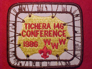 146 EX1986-2 TICHORA, MISSPELLED "TICHERA", 1986 CONFERENCE