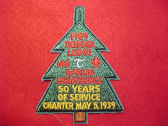 146 EX1989-1 TICHORA, 1989 SPRING CONFERENCE, 50 YEARS OF SERVICE CHARTER MAY 5, 1939